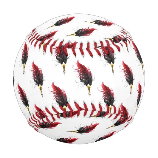 Federnstift mit Goldnippe Baseball (Rückseite)