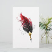 Federnstift mit Goldnippe Briefpapier (Stehend Vorderseite)