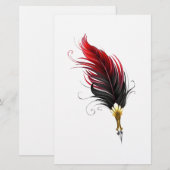 Federnstift mit Goldnippe Briefpapier (Vorne/Hinten)