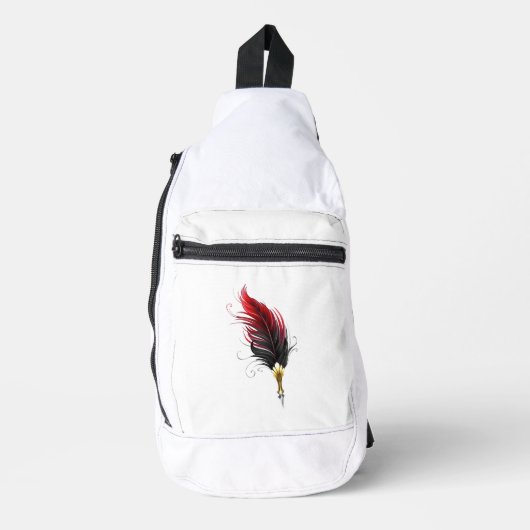 Federnstift mit Goldnippe Crossbody Bag (Vorderseite)