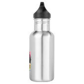 Federnstift mit Goldnippe Edelstahlflasche (Rechts)