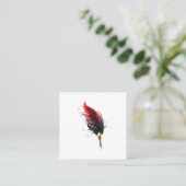 Federnstift mit Goldnippe Empfehlungskarte (Stehend Vorderseite)