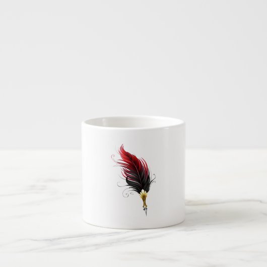 Federnstift mit Goldnippe Espressotasse (Vorderseite)