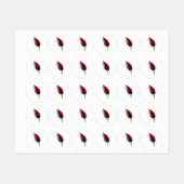 Federnstift mit Goldnippe Etiketten (Blatt)
