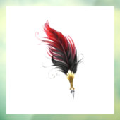 Federnstift mit Goldnippe Fensteraufkleber (Blatt 3)