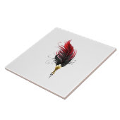 Federnstift mit Goldnippe Fliese (Seite)