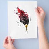 Federnstift mit Goldnippe Flyer (Hand)