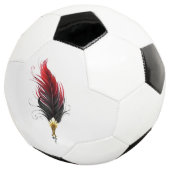 Federnstift mit Goldnippe Fußball (Dreiviertel)
