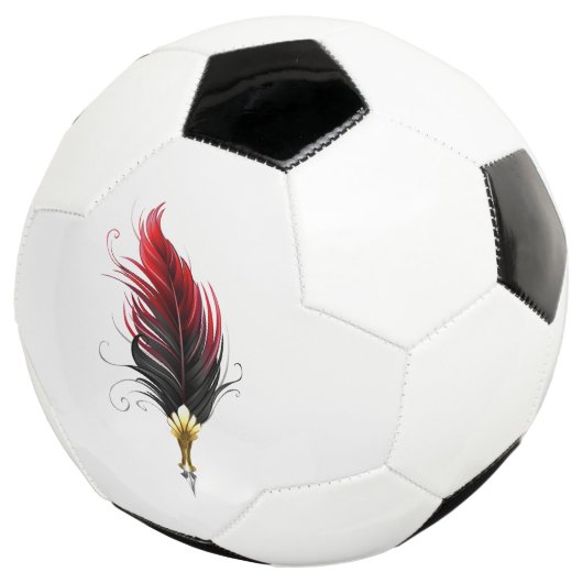Federnstift mit Goldnippe Fußball (Dreiviertel)