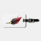 Federnstift mit Goldnippe Gepäckanhänger (Vorderseite horizontal)