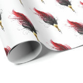 Federnstift mit Goldnippe Geschenkpapier (Rolleneckpunkt)
