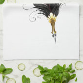 Federnstift mit Goldnippe Geschirrtuch (Gefaltet)