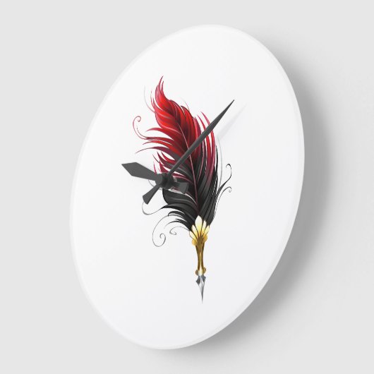 Federnstift mit Goldnippe Große Wanduhr (Winkel)