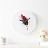 Federnstift mit Goldnippe Große Wanduhr (Zuhause)