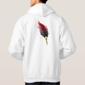 Federnstift mit Goldnippe Hoodie (Rückseite)