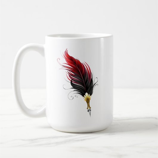 Federnstift mit Goldnippe Kaffeetasse (Links)