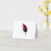 Federnstift mit Goldnippe Karte (Gelbe Blume)