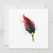 Federnstift mit Goldnippe Karte (Vorderseite)