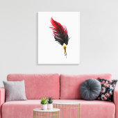 Federnstift mit Goldnippe Leinwanddruck (Insitu (Wohnzimmer))