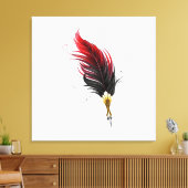 Federnstift mit Goldnippe Leinwanddruck (Insitu (Wohnzimmer))