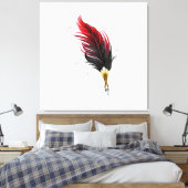 Federnstift mit Goldnippe Leinwanddruck (Insitu (Schlafzimmer))