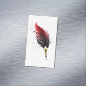 Federnstift mit Goldnippe Magnetische Visitenkarte (Beispiel)