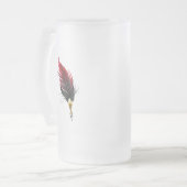 Federnstift mit Goldnippe Mattglas Bierglas (Vorderseite Links)