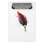 Federnstift mit Goldnippe Mini Klemmbrett (Vorderseite)