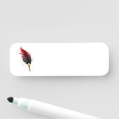 Federnstift mit Goldnippe Namensschild (Beispiel)