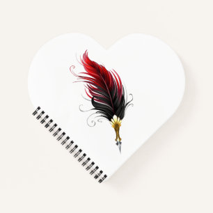 Federnstift mit Goldnippe Notizblock