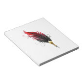 Federnstift mit Goldnippe Notizblock (angewinkelt)