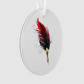 Federnstift mit Goldnippe Ornament (Vorderseite)