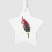 Federnstift mit Goldnippe Ornament (Vorderseite)