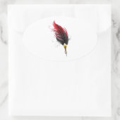 Federnstift mit Goldnippe Ovaler Aufkleber (Tasche)