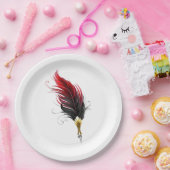 Federnstift mit Goldnippe Pappteller (Party)