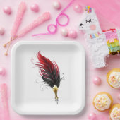 Federnstift mit Goldnippe Pappteller (Party)