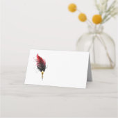 Federnstift mit Goldnippe Platzkarte (Rückseite)