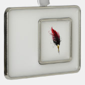 Federnstift mit Goldnippe Rahmen-Ornament Silber (Rechts)