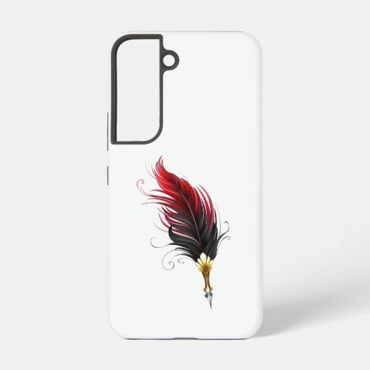 Federnstift mit Goldnippe Samsung Galaxy Hülle (Rückseite)