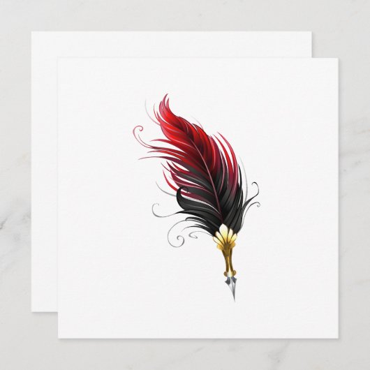 Federnstift mit Goldnippe Save The Date (Vorne/Hinten)