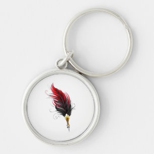 Federnstift mit Goldnippe Schlüsselanhänger