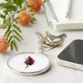 Federnstift mit Goldnippe Schlüsselanhänger (Seite)