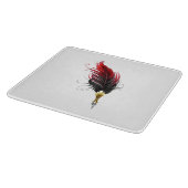 Federnstift mit Goldnippe Schneidebrett (Ecke)