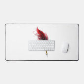 Federnstift mit Goldnippe Schreibtischunterlage (Tastatur & Maus)