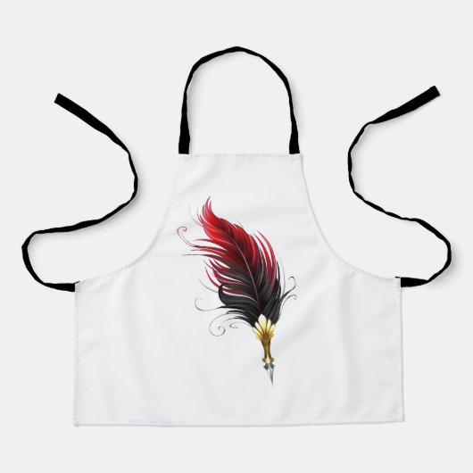 Federnstift mit Goldnippe Schürze (Vorderseite)