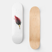 Federnstift mit Goldnippe Skateboard (Vorderseite)