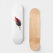 Federnstift mit Goldnippe Skateboard (Vorderseite)