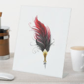 Federnstift mit Goldnippe Sockelschild (In Situ)
