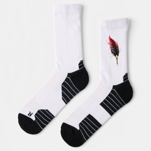 Federnstift mit Goldnippe Socken (Links)