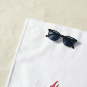 Federnstift mit Goldnippe Strandtuch (Beispiel)